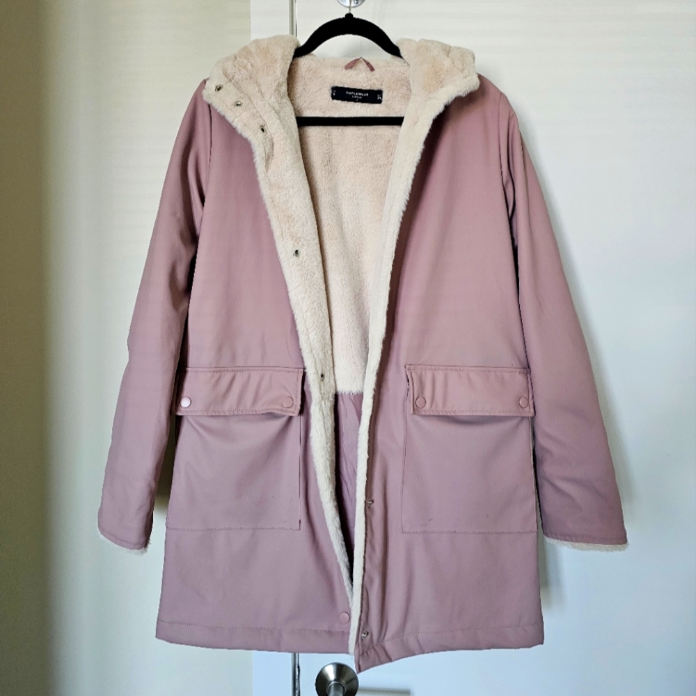 Hooded Blush Pink Coat
